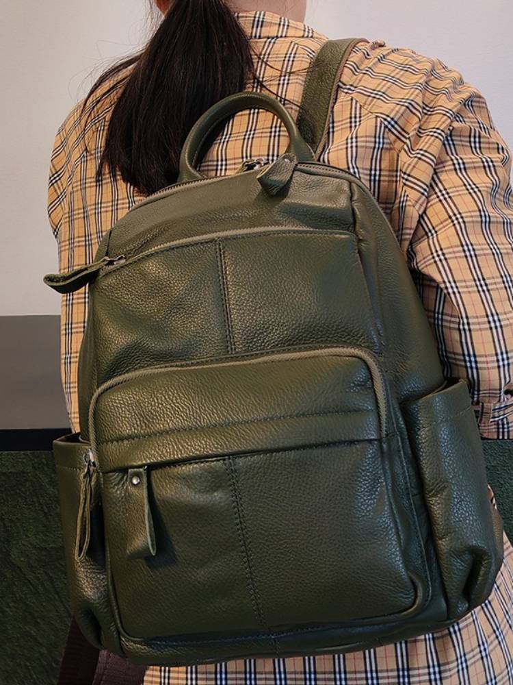 Fashion Backpack Women - حقيبة ظهر Zency من جلد البقر