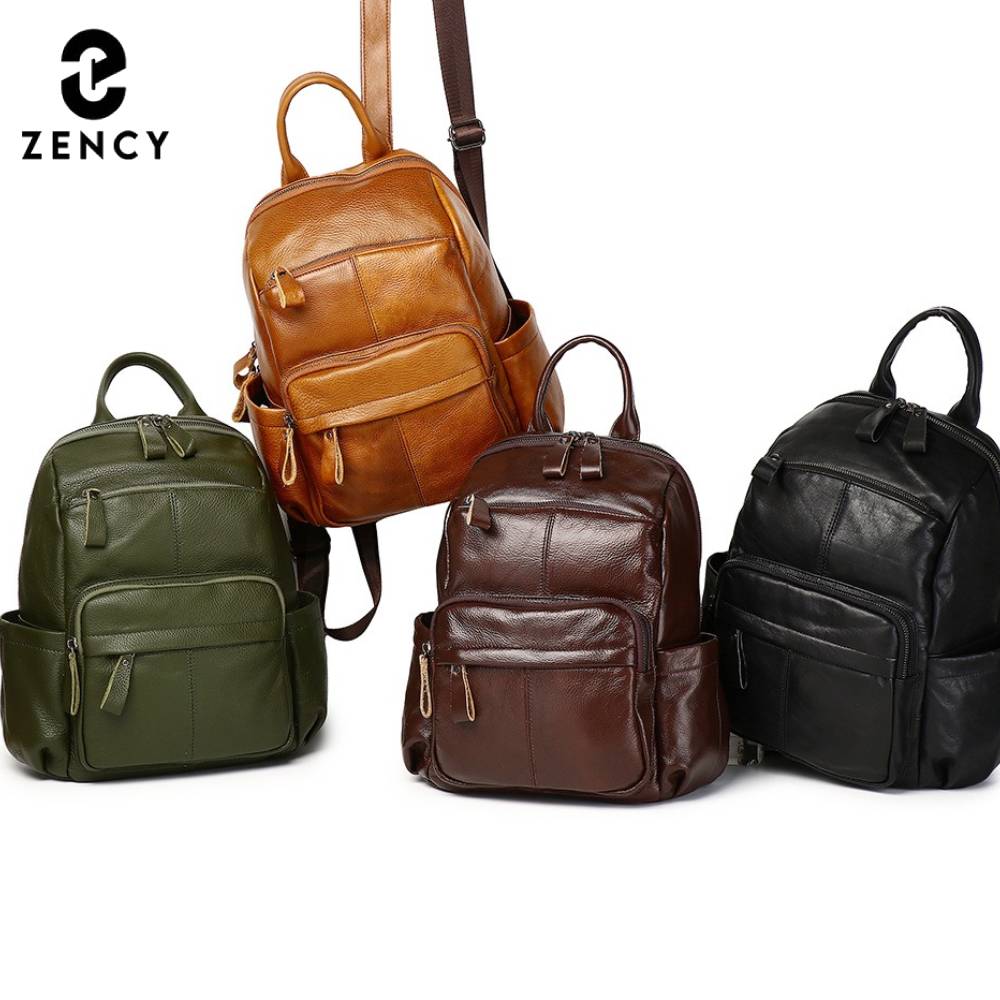 حقيبة ظهر Zency من جلد البقر ع - مراجعة Fashion Backpack Women وسعره