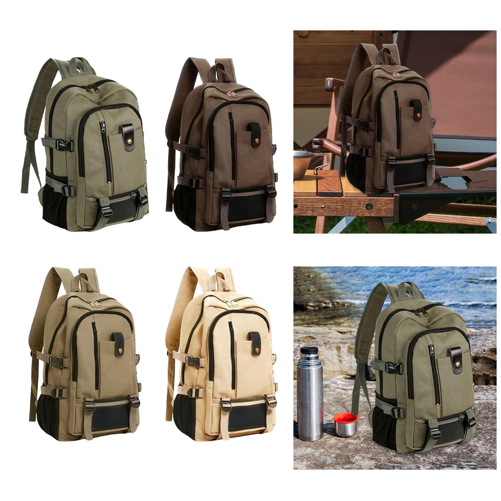 حقيبة ظهر كبيرة من القماش، منا - مراجعة Canvas Backpack Casual وسعره