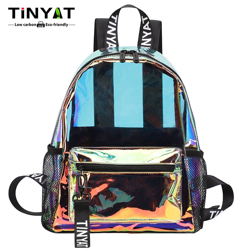 حقائب ظهر شفافة من مادة PVC من - مراجعة Fashion Backpack Women وسعره