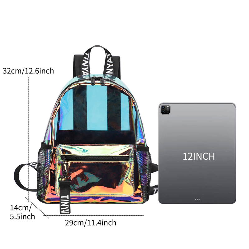 حقائب ظهر شفافة من مادة PVC من - مراجعة Fashion Backpack Women وسعره